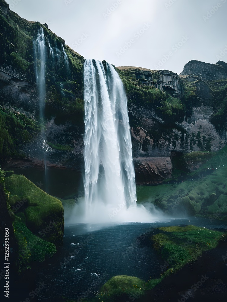 Naklejka premium Background image of artistic landscape wallpaper