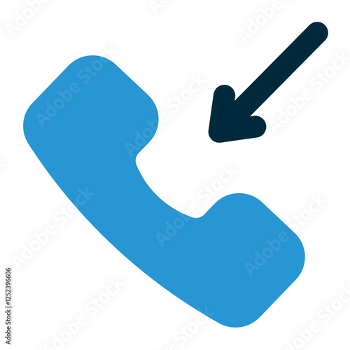 incoming call icon for illustration