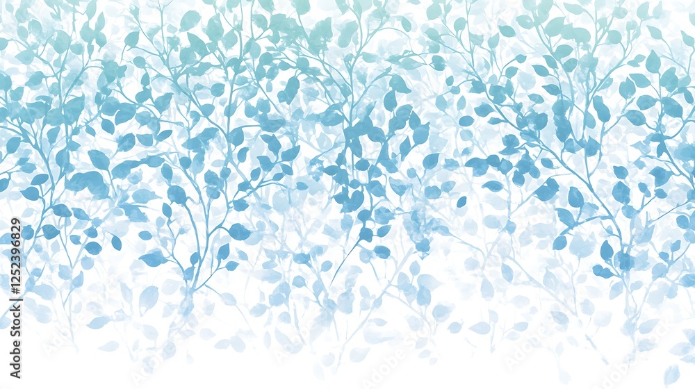 Blue leaf pattern, nature backdrop Blue leaf pattern, nature backdrop