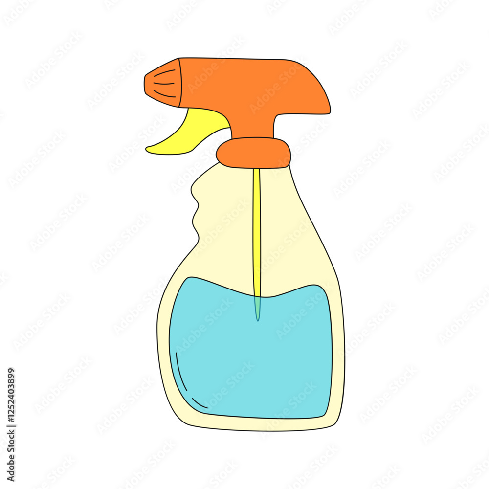 Spray Laundry Service Illustration Spray Laundry Service Illustration