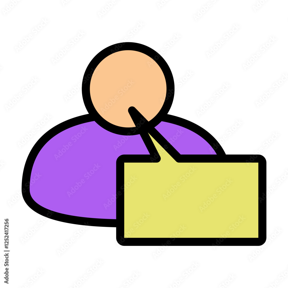 User Comment Vector Filled Icon Design User Comment Vector Filled Icon Design
