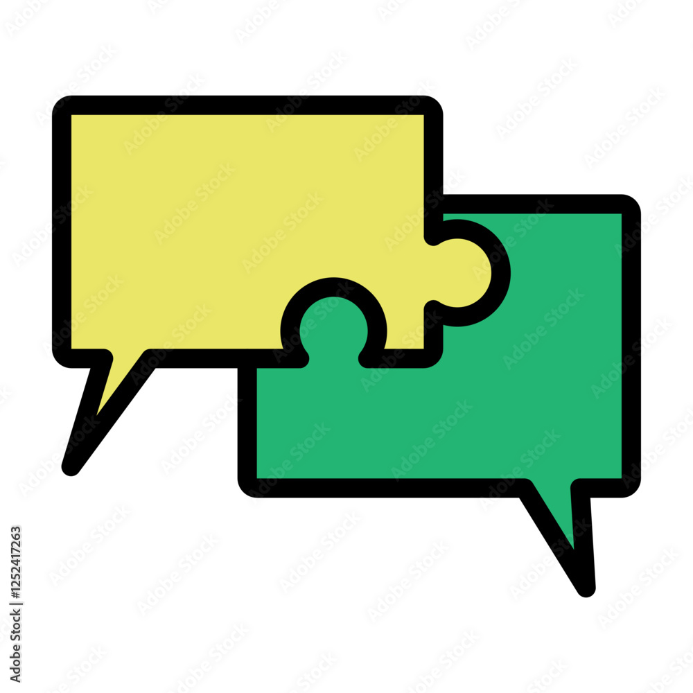 Collaborative Chat Vector Filled Icon Design Collaborative Chat Vector Filled Icon Design
