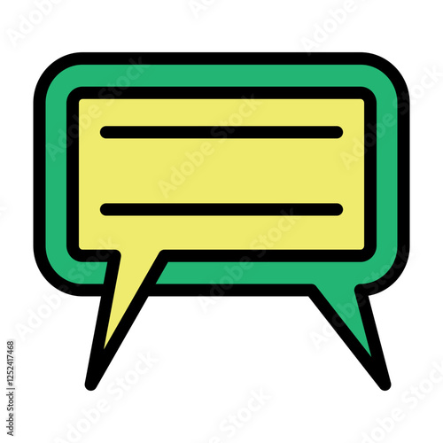 TwoWay Chat Vector Filled Icon Design