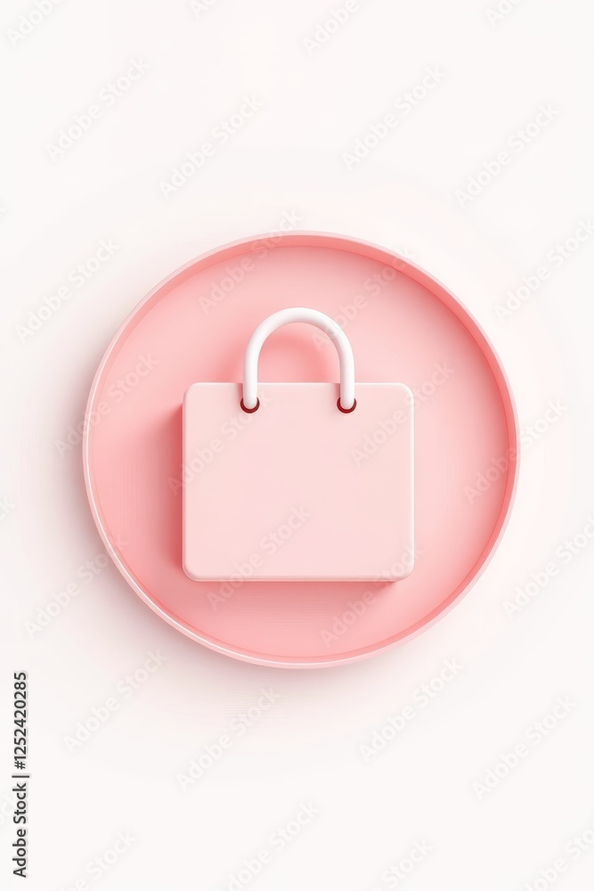 there is a pink plate with a pink purse on it there is a pink plate with a pink purse on it