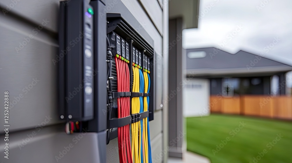 Electrical conduit carrying power wires from the control panel to the outdoor AC unit Electrical conduit carrying power wires from the control panel to the outdoor AC unit