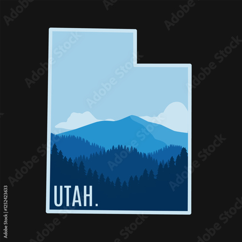 Utah Mountain National Park is Perfect for Print, Apparel, etc