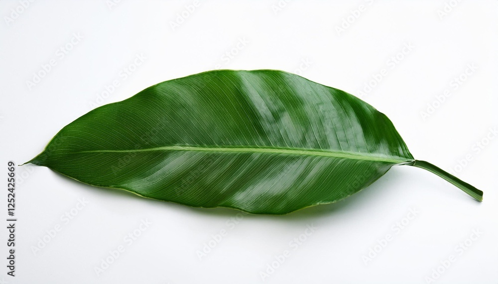 Obraz premium green leaf isolated on white