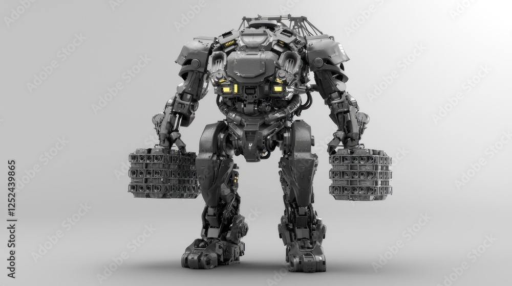 Massive Mechanical Exosuit Designed for Strength and Performance Massive Mechanical Exosuit Designed for Strength and Performance