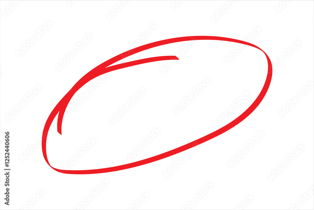 Red Doodle circle brush frame icon. isolated on white background. Vector illustration eps10. Red Doodle circle brush frame icon. isolated on white background. Vector illustration eps10.