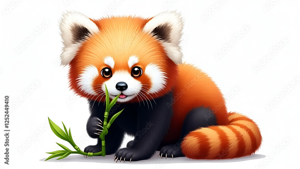 Adorable Red Panda Illustration – Cute, High-Definition Digital Artwork. Adorable Red Panda Illustration – Cute, High-Definition Digital Artwork.