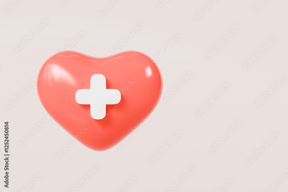 3d hearth medical healthcare icon isolated on blue background. Emergency, Safety, Hospital doctor equipment medic health care concept. 3d minimal cartoon red hearth medical healthcare icon. 3d render. 3d hearth medical healthcare icon isolated on blue background. Emergency, Safety, Hospital doctor equipment medic health care concept. 3d minimal cartoon red hearth medical healthcare icon. 3d render.
