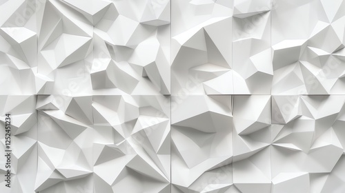Abstract white geometric pattern.
