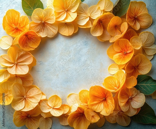 Physalis Ground Cherry Circular Arrangement Natural Light Minimalist Style Food Photography photo