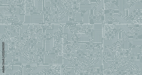 Circuit technology background with hi-tech digital data connection system and computer electronic design