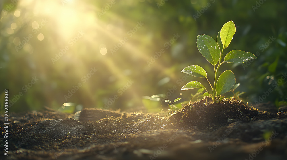 serene nature shot of vibrant green foliage illuminated by sunlight serene nature shot of vibrant green foliage illuminated by sunlight