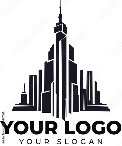 Real Estate Logo. Luxury Logo. Construction Architecture Building Logo Design Template Element
