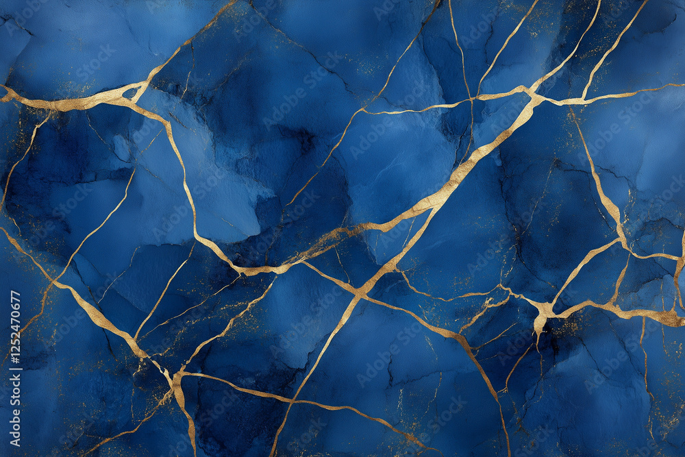 Elegant blue watercolor background with golden veins and cracked marble texture – Hand-painted brush strokes for luxury designs, prints, and invitations Elegant blue watercolor background with golden veins and cracked marble texture – Hand-painted brush strokes for luxury designs, prints, and invitations