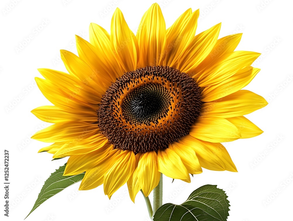 Obraz premium sunflower isolated on white background