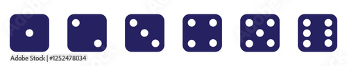 Set of game dice vector icons collection. Ludo game set icons. Dice Icon Set in Black and White with Various Face Values for Games and Gambling. Dice Icons Set in Black and White. vector illustration.
