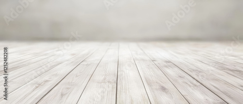 Wooden floor with soft lighting in a minimalist indoor setting