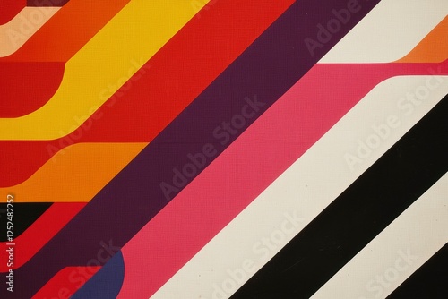 Wallpaper Mural Abstract flowing bands of color create dynamic background design for projects Torontodigital.ca