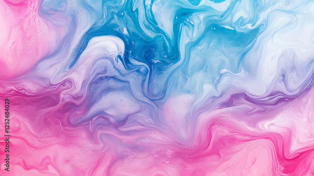 Abstract Swirling Pink and Blue Paint Artwork Abstract Swirling Pink and Blue Paint Artwork