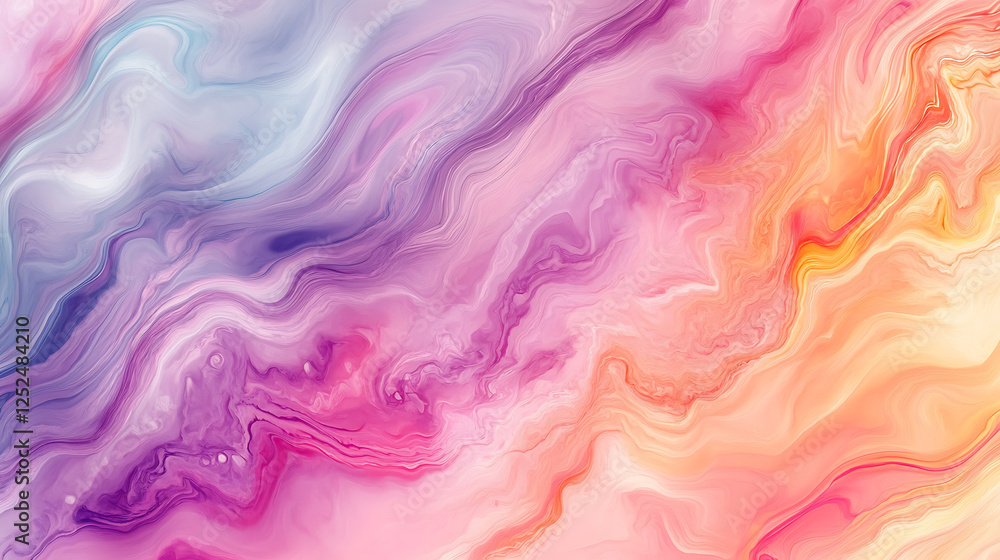 Abstract Swirling Pastel Color Marble Texture Design Abstract Swirling Pastel Color Marble Texture Design
