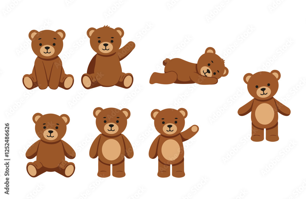 Lovely Cute Teddy Bear Illustration Featuring Fluffy Fur and Heartwarming Pose
Lovely Cute Teddy Bear Illustration Featuring Fluffy Fur and Heartwarming Pose