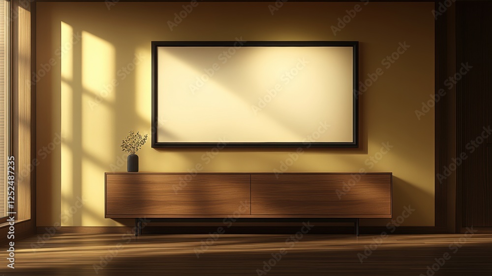 Elegant Minimalist Interior Design Featuring Wooden Furniture and Soft Natural Lighting