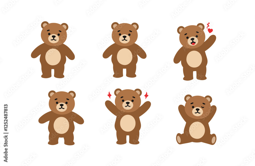 Lovely Cute Teddy Bear Illustration Featuring Fluffy Fur and Heartwarming Pose
Lovely Cute Teddy Bear Illustration Featuring Fluffy Fur and Heartwarming Pose