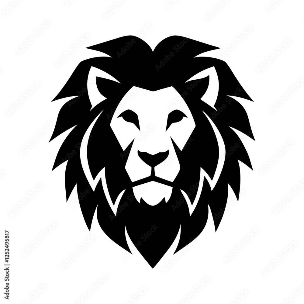 Obraz premium lion head vector
