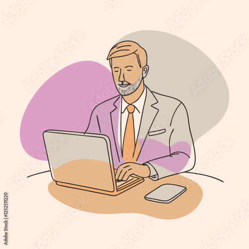 Businessman at his Desk