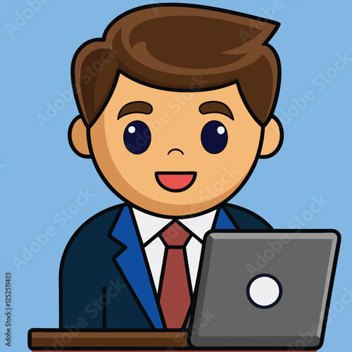 Businessman at his Desk