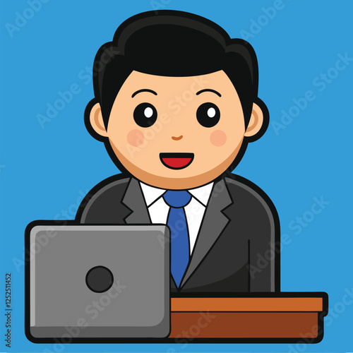 Businessman at his Desk