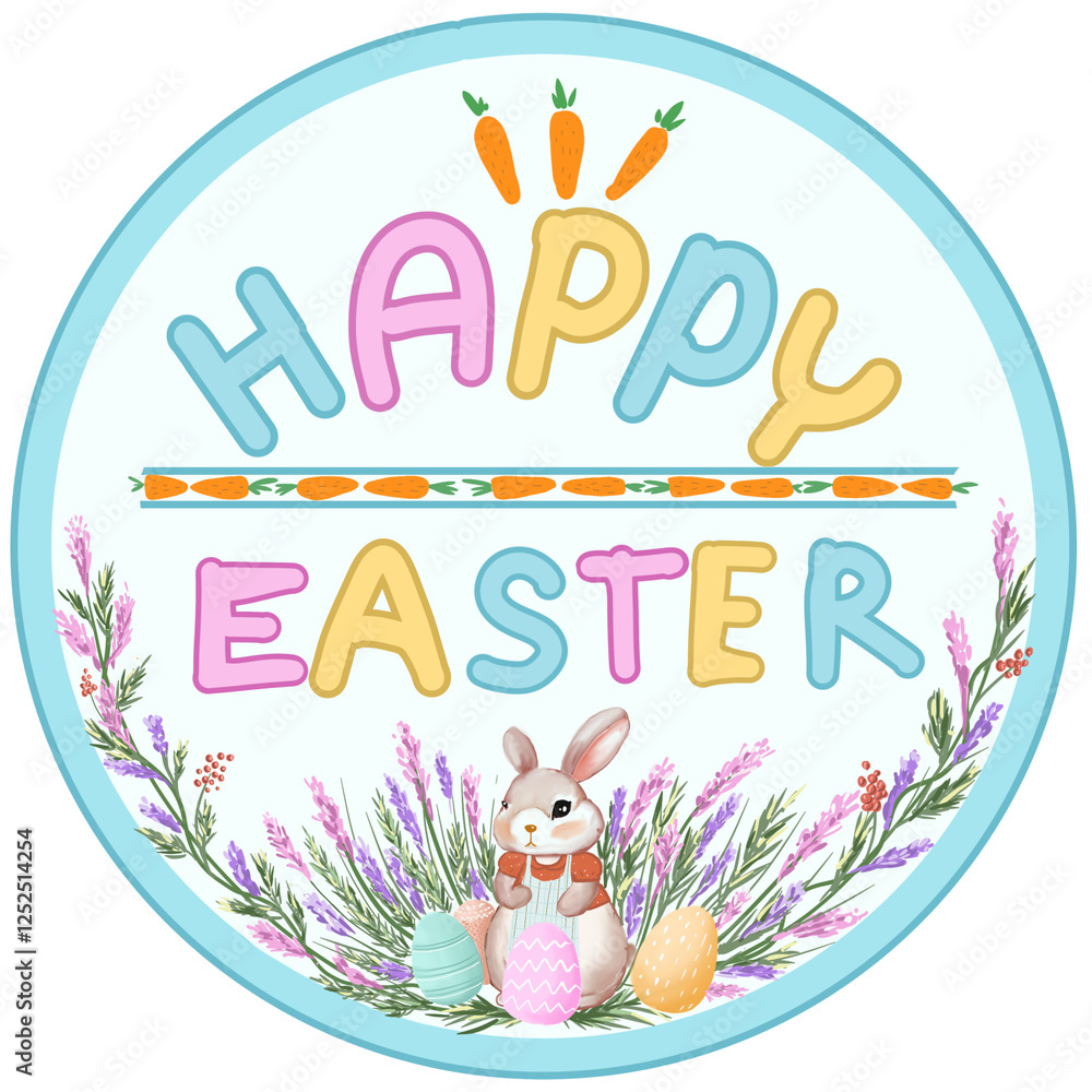 Fototapeta premium happy easter card