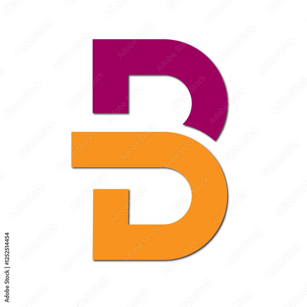 Web line modern color full letter logo design Web line modern color full letter logo design
