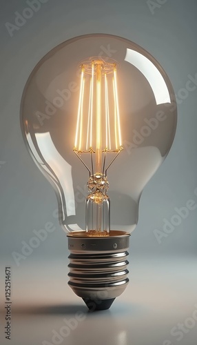 Obraz na płótnie kreative gluhbirne lamp light electricity energy bulb idea stream glasses bright concept electric environment idea green inspiration force ecology innovation heaven blue technology symbol volt w salonie