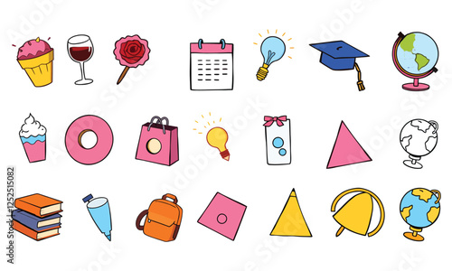 Education & School Supplies Vector Pack