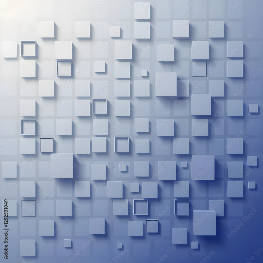 abstract blue cubes background abstract blue cubes background
