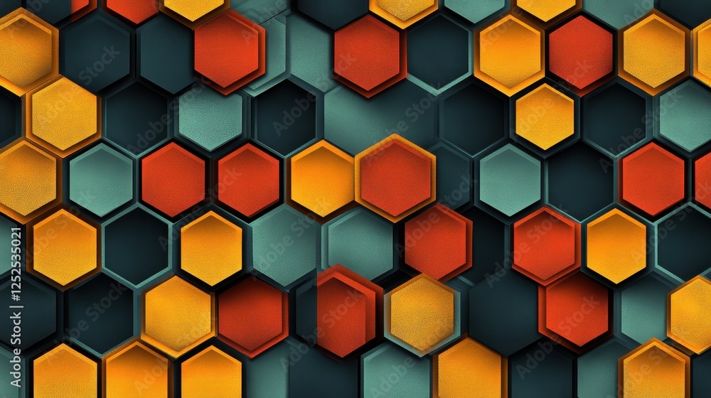 Abstract Hexagon Pattern Background Abstract Hexagon Pattern Background