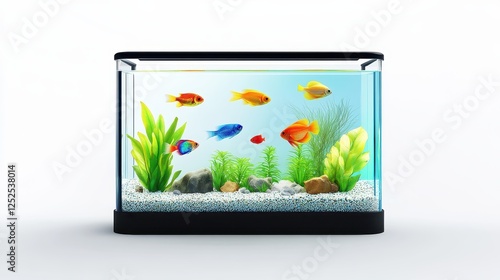 Colorful Fish in a Modern Aquarium photo