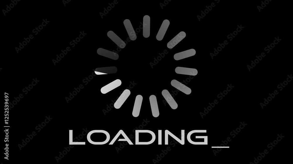 animation loading circle icon with glitch effect on white background. 4K video. animation loading circle icon with glitch effect on white background. 4K video.