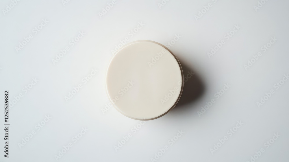 cream top view isolated on white background cream top view isolated on white background