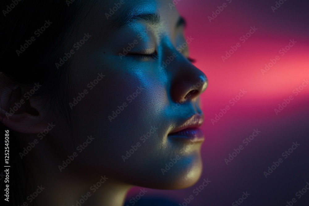 A close-up of a person meditating in soft, focused lighting captures their contemplative expression, representing personal growth and self-discovery. A close-up of a person meditating in soft, focused lighting captures their contemplative expression, representing personal growth and self-discovery.