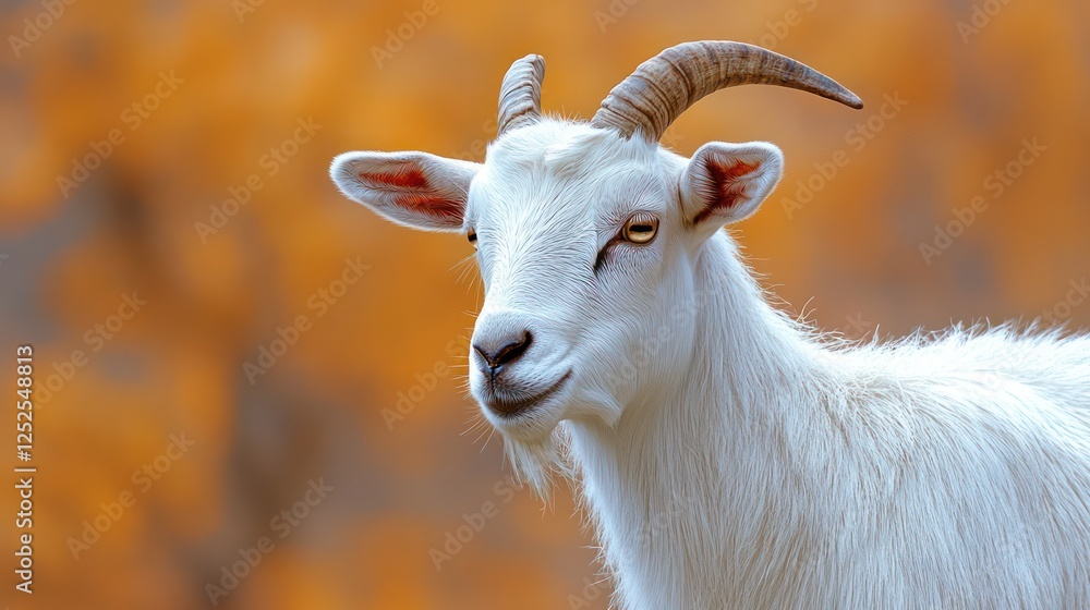 Goat standing on a white background Goat standing on a white background