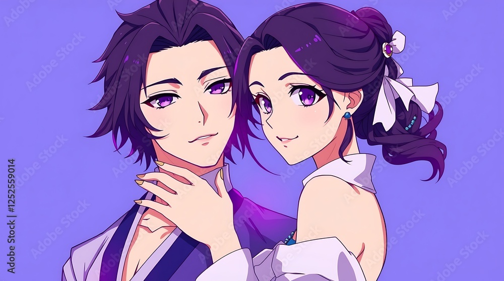 Anime Couple Romantic Wallpaper - Beautiful Love Scene Anime Couple Romantic Wallpaper - Beautiful Love Scene