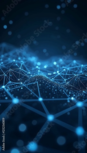 Obraz na płótnie design 3d connections plexus aig21 background network network abstract business technology digital plexus connection geometric modern connect dot particle tech wave line background render datum w salonie