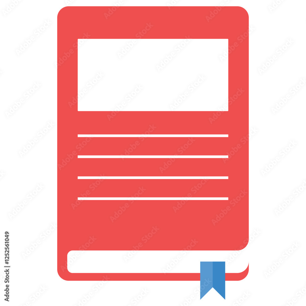 Red book with blue bookmark perfect for literary websites, blog posts, educational materials, bookstores, and reading enthusiast social media posts. Red book with blue bookmark perfect for literary websites, blog posts, educational materials, bookstores, and reading enthusiast social media posts.