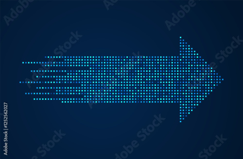 Abstract arrow direction. Technology background