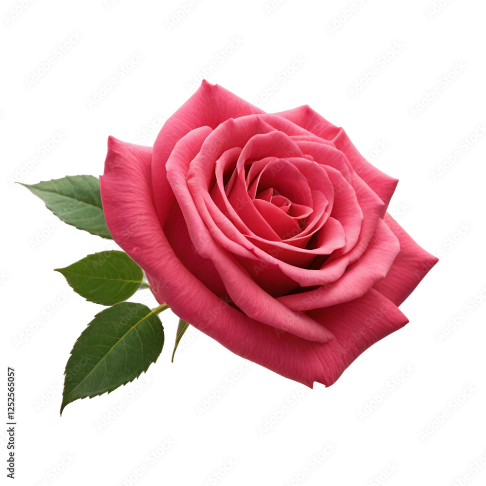 Fototapeta premium red rose isolated on white 